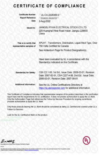 three phase pad mounted transformer UL certification three phase pad mounted transformer UL certification